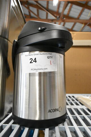 BRAND NEW SCRATCH AND DENT! Acopa Stainless Steel Air Pot. 