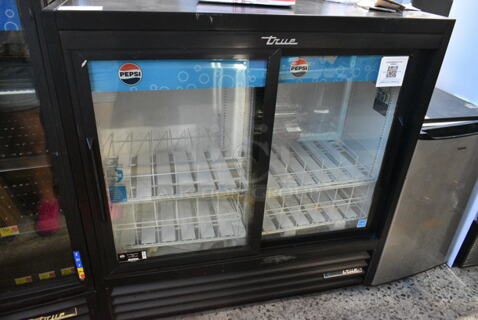 2024 True GDM-41SL-48-HC-LD Metal Commercial 2 Door Reach In Cooler Merchandiser w/ Poly Coated Racks. 115 Volts, 1 Phase. 