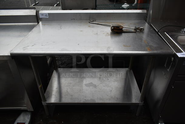 Stainless Steel Commercial Table w/  Under Shelf.