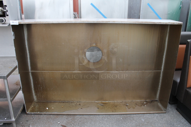 7' Stainless Steel Commercial Steam Hood.