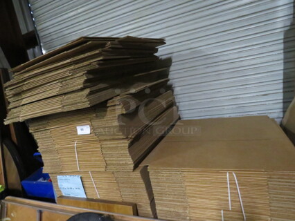 One Mega Lot Of Boxes. 21-5/8X14-1/2X14-1/8.