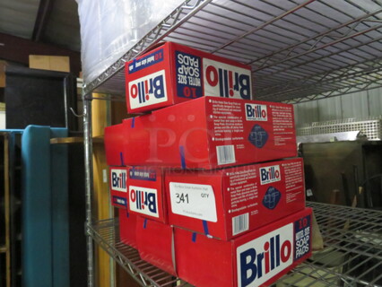 One Lot Of 10 Boxes Of Brillo Pads.