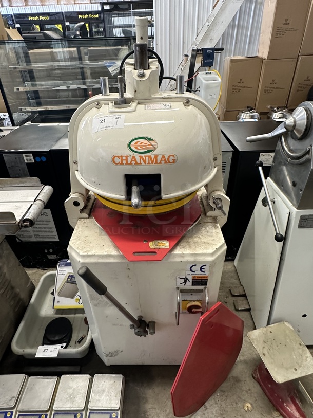 2010 Chanmag CM-30A Metal Commercial Floor Style Dough Divider. 220 Volts, 3 Phase. 