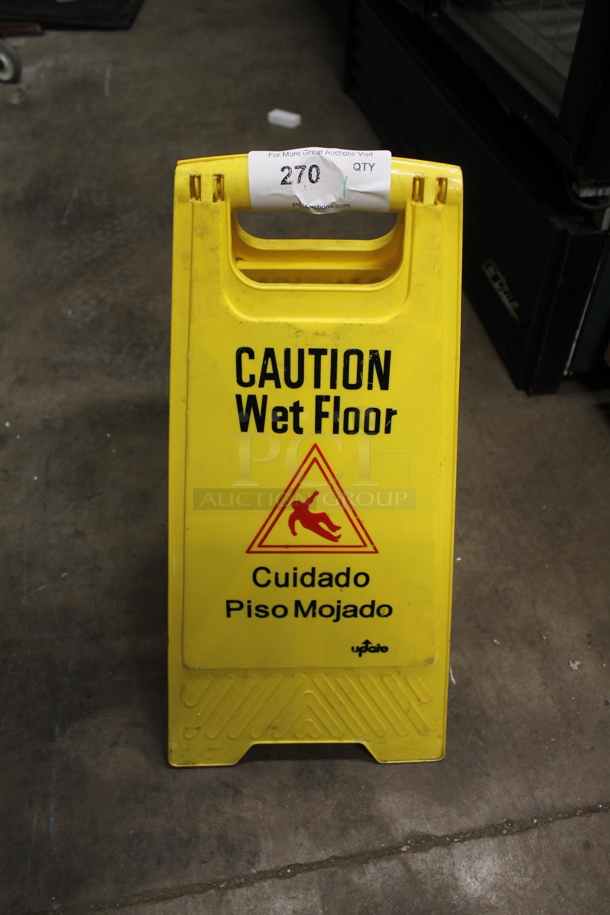 Update Yellow Poly Wet Floor Caution Sign.
