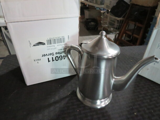 One NEW Vollrath  Stainless Steel Coffee Server. #46011 - Item #1118451