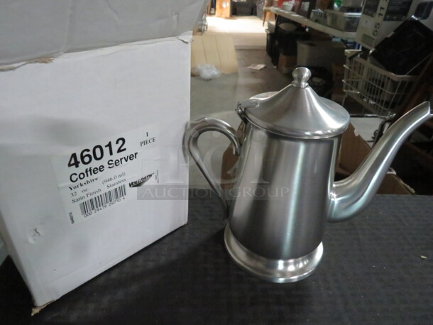 One NEW Vollrath  Stainless Steel Coffee Server. #46012 - Item #1118452