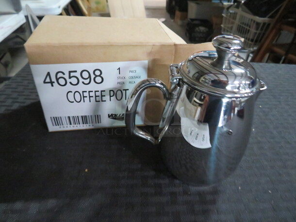 One NEW Vollrath  Stainless Steel Coffee Pot. #46598 - Item #1118456