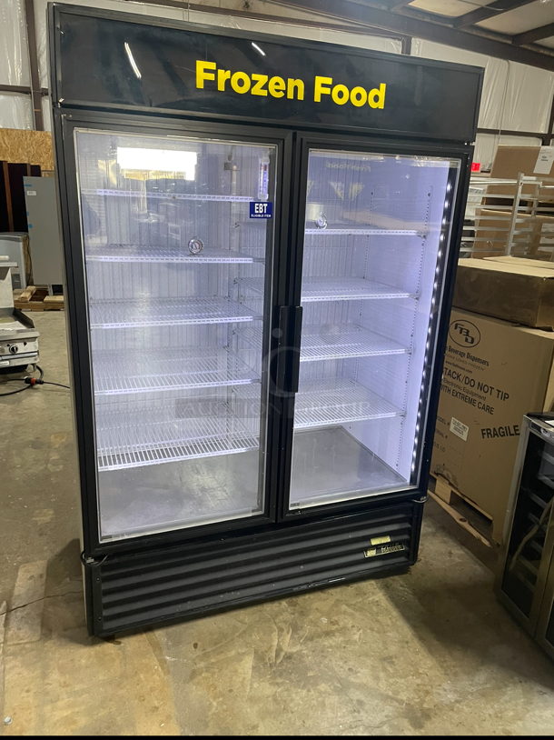 True 2 Door Glass Freezer/ Tested And Works Great 