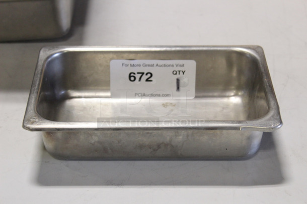 SHALLOW!!! 2" Deep 1/4 Pans, Stainless Steel 4x Your Bid