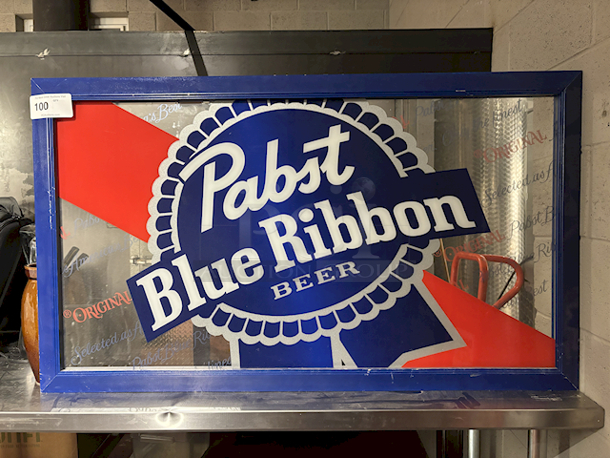 PEFECT ADDITION TO YOUR BAR! Pabst Blue Ribbon PBS12749 PBR 28x48 Mirror 