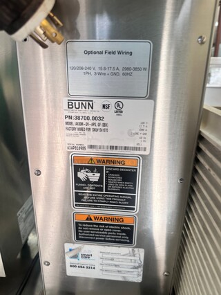 Excellent Condition Bunn Axiom DV-APS Airpot Coffee Brewer 115 Volt Tested and Working