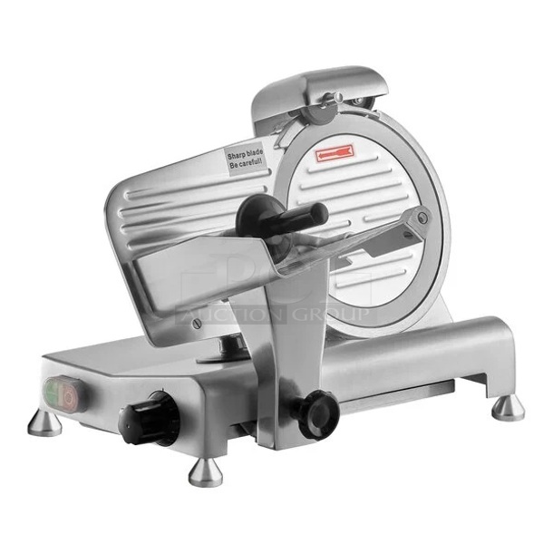 BRAND NEW SCRATCH AND DENT! Avantco SL309 9" Manual Gravity Feed Meat Slicer w/ blade Sharpener. 115 Volts, 1 Phase. Tested and Working!