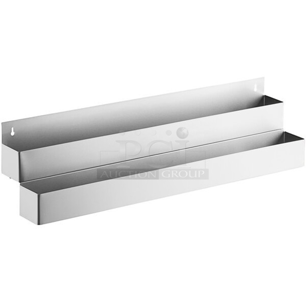 BRAND NEW SCRATCH AND DENT! Steelton 712B5542D Stainless Steel Double Tier Speed Rail - 42"