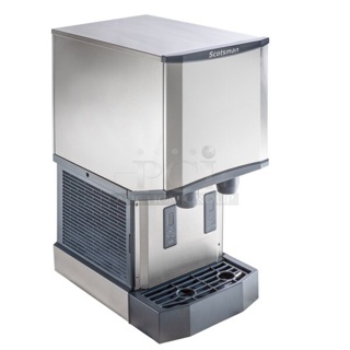 BRAND NEW SCRATCH AND DENT! 2024 Scotsman HID312A-1A Meridian Countertop Air Cooled Ice Machine and Water Dispenser - 12 lb. Bin Storage. 115 Volts, 1 Phase. 