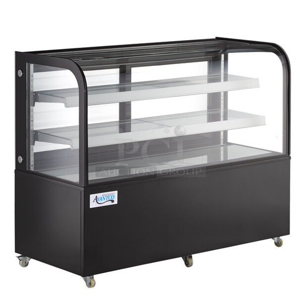BRAND NEW SCRATCH AND DENT! Avantco 196BC60HCB Stainless Steel Commercial Floor Style Deli Display Case Merchandiser. See Pictures for Broken Glass. 110-120 Volts, 1 Phase. Tested and Working!