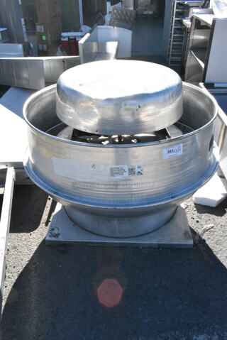 Penn Air Metal Commercial Rooftop Mushroom Exhaust Fan. 