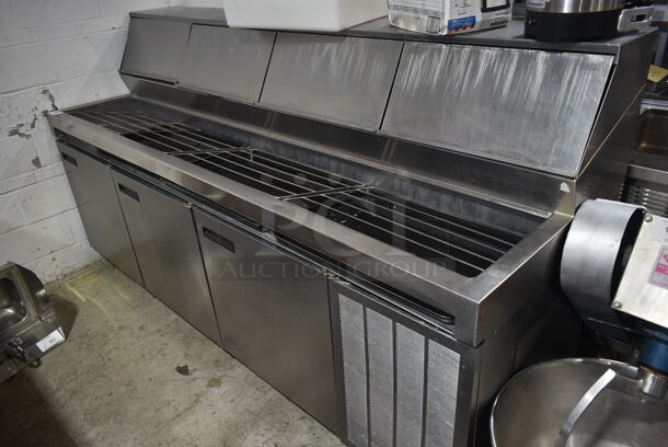 Delfield F18DC99-3/1 Stainless Steel Commercial Pizza Prep Table. Tested and Powers On But Does Not Get Cold