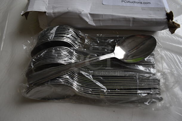 36 BRAND NEW IN BOX! ProWare 15926 Stainless Steel Dinner Spoons. 7". 36 Times Your Bid!