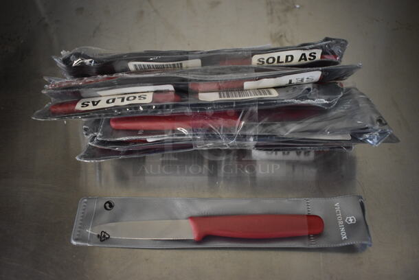 16 BRAND NEW! Victorinox Sets of 2 Stainless Steel Paring Knives. Total of 32 Knives. 7.25". 16 Times Your Bid!