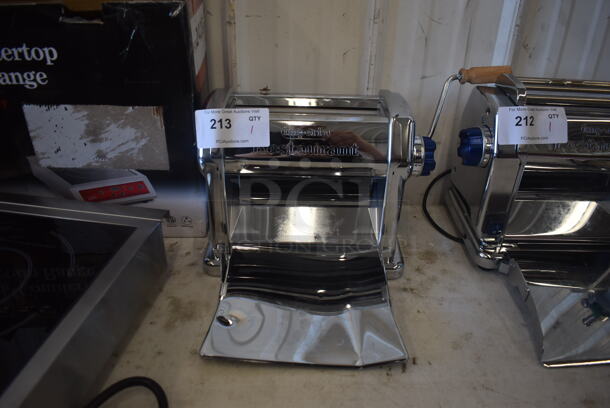 LIKE NEW AND USED ONLY A FEW TIMES! Imperia Manual Stainless Steel 8 1/4" Pasta Machine Tested and Working!