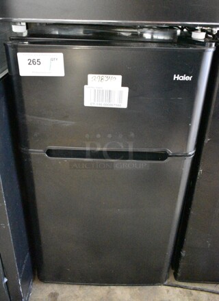 Haier Metal Mini Cooler w/ Freezer. 115 Volts, 1 Phase. Tested and Powers On But Does Not Get Cold
