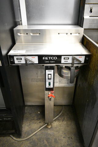 Fetco CBS-52H15 Stainless Steel Commercial Countertop Double Coffee Machine. 120/208-240 Volts, 1 Phase. 