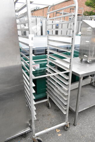 Metal Commercial Pan Transport Rack on Commercial Casters. 