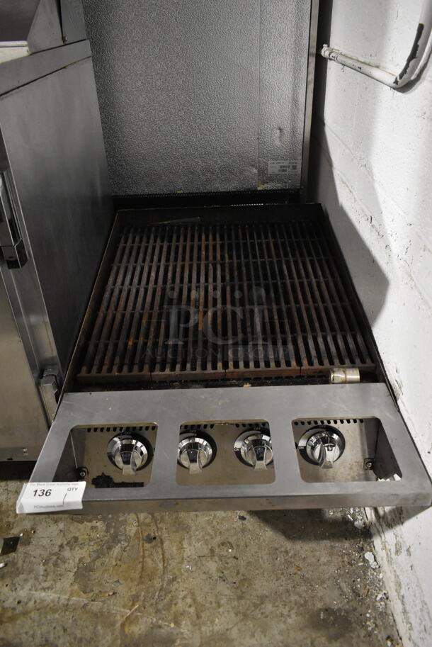 Star Stainless Steel Commercial Countertop Gas Powered Charbroiler Grill.