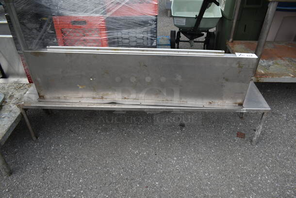 2 Stainless Steel Items; Wall Mount Shelf and Over Shelf. 2 Times Your Bid!