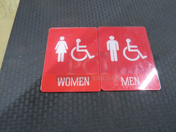 Men/Women Restroom Sign. 2XBID