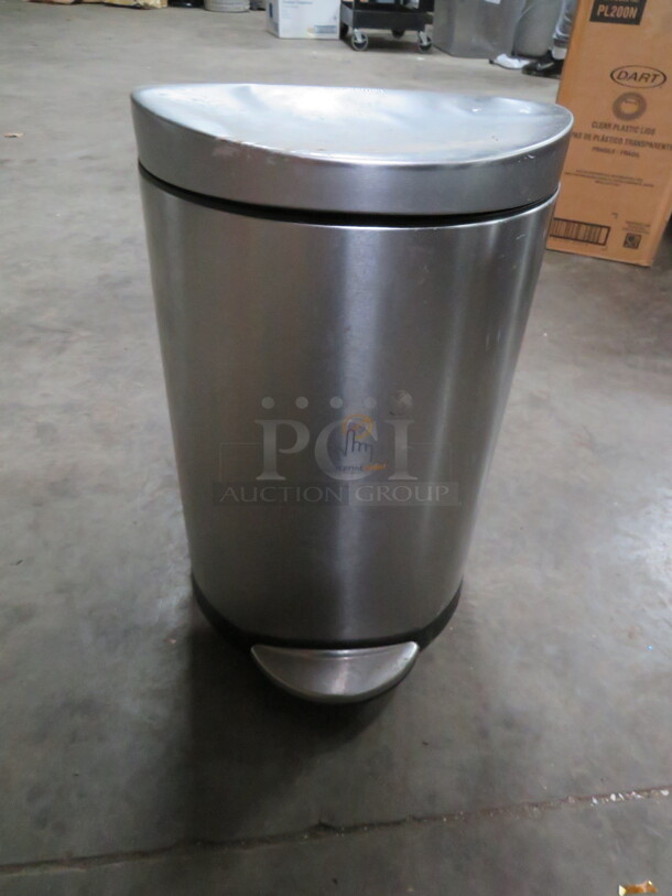 One Stainless Steel Step Trash Can