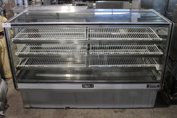 2019 Leader NHBK77D Stainless Steel Commercial Floor Style Deli Display Case Merchandiser. 115 Volts, 1 Phase. Tested and Powers On But Does Not Get Cold
