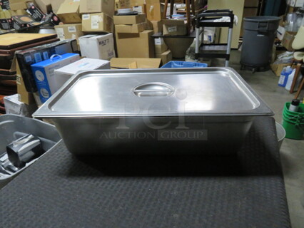 Full Size 6 Inch Deep Hotel Pan With Lid. 2XBID