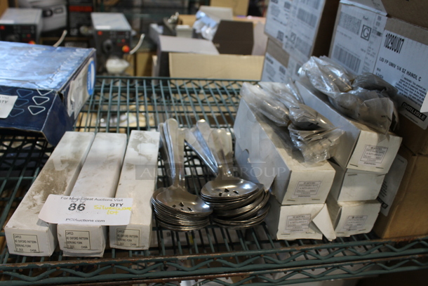ALL ONE MONEY! Lot of Various BRAND NEW Stainless Steel Silverware Including Spoons and Forks