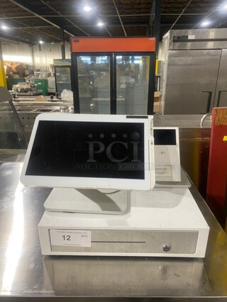 Clover POS Monitor System! With Clover Receipt Printer/Credit Card Reader! With Metal Cash Drawer! Model C500!