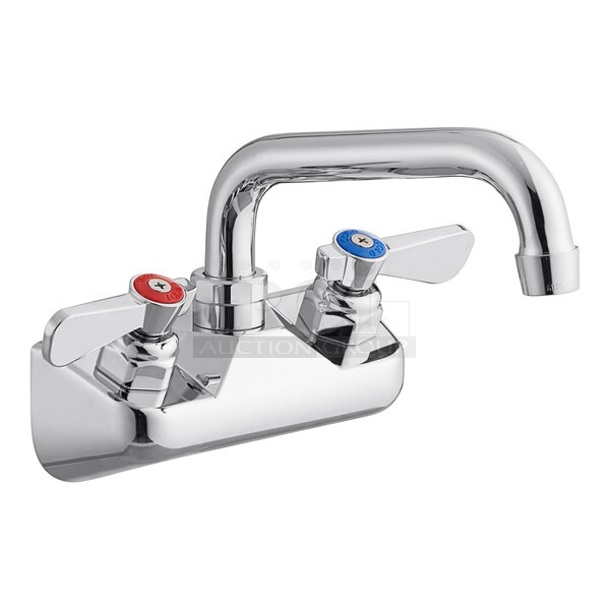 BRAND NEW SCRATCH AND DENT! Regency 600FW46 Wall Mount Faucet with 6" Swing Spout and 4" Centers