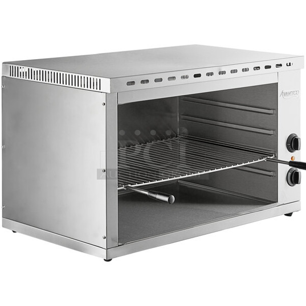 BRAND NEW IN BOX! Avantco 177CHSME32M Stainless Steel Commercial Countertop Electric Powered 32" Cheese Melter. 208/240 Volts.