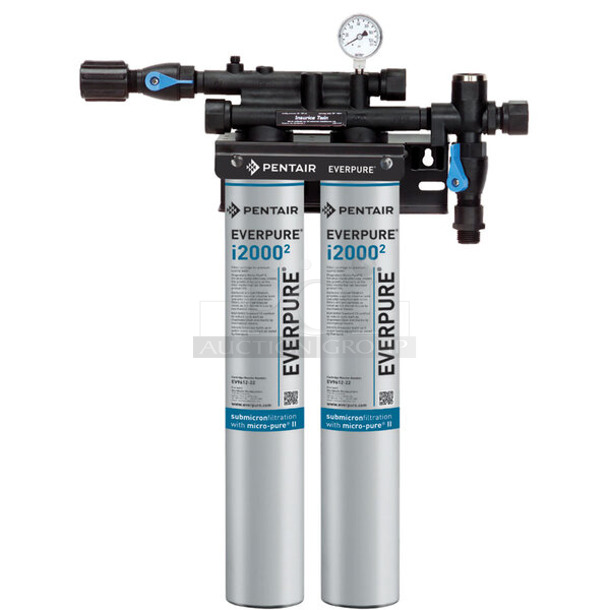 BRAND NEW SCRATCH AND DENT! Pentair Everpure EV9324-02 Insurice Twin i20002 Water Filtration System - .5 Micron and 3.34 GPM