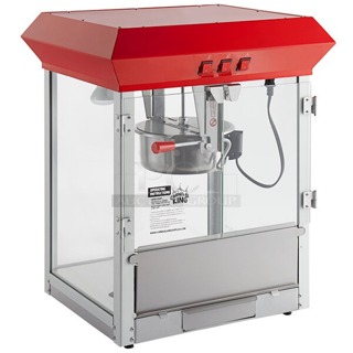 BRAND NEW SCRATCH & DENT! Carnival King PM850 8 oz. Commercial Popcorn Machine / Popper - 120V, 850W. Glass is broken. 