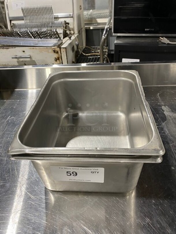 Commercial Steam Table/ Prep Table Food Pans! All Stainless Steel!
