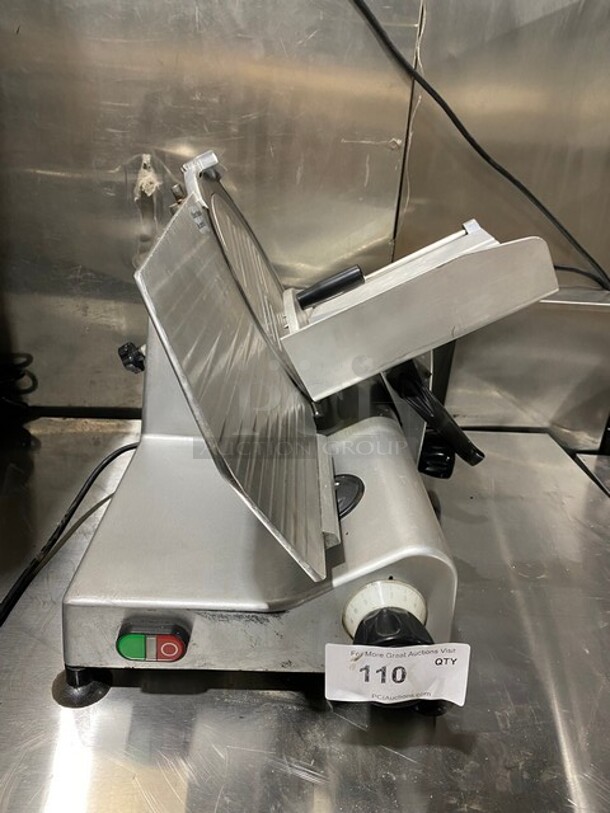 Avantco Commercial Countertop 12 Inch Semi-Automatic Deli Slicer! All Stainless Steel! Model 300ES12! 110/120V! - Item #1118498