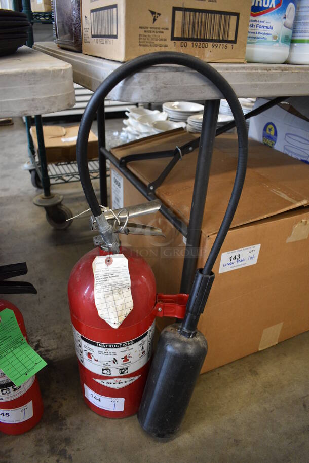 Amerex Fire Extinguisher. 7x7x19