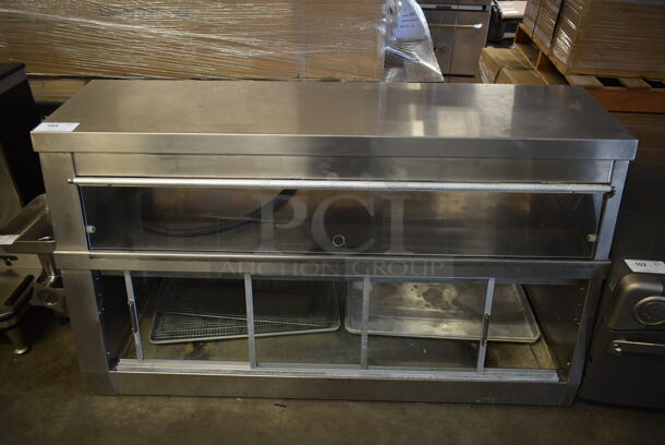 Henny Penny HCW Stainless Steel Commercial Countertop Heated Display Case Merchandiser. Cannot Test Due To Cut Power Cord