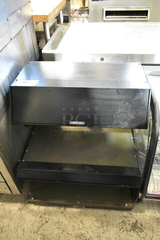 Metal Commercial Countertop 2 Tier Heated Display Cabinet Merchandiser. 