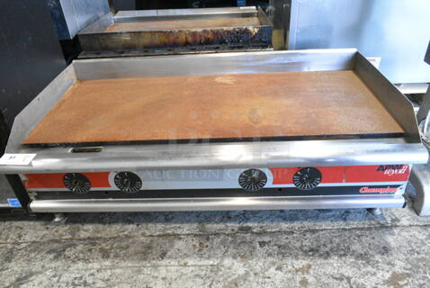 APW Wyott Champion Stainless Steel Commercial Countertop Flat Top Griddle w/ Thermostatic Controls. 