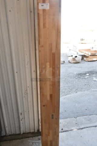 Butcher Block Wooden Tabletop.