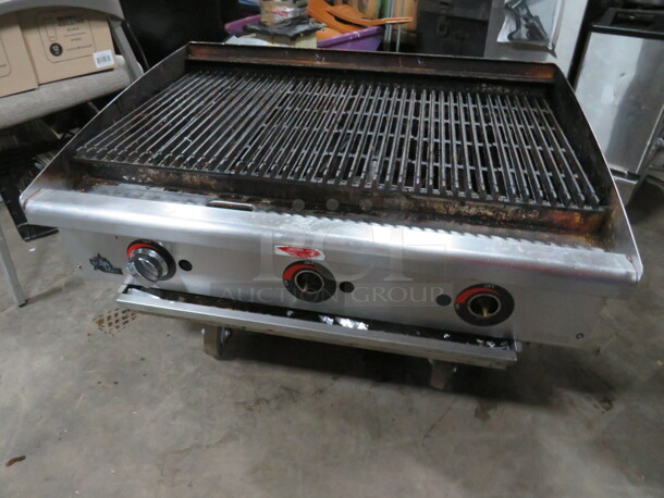 One Star Max Natural Gas Griddle. 36X26X16