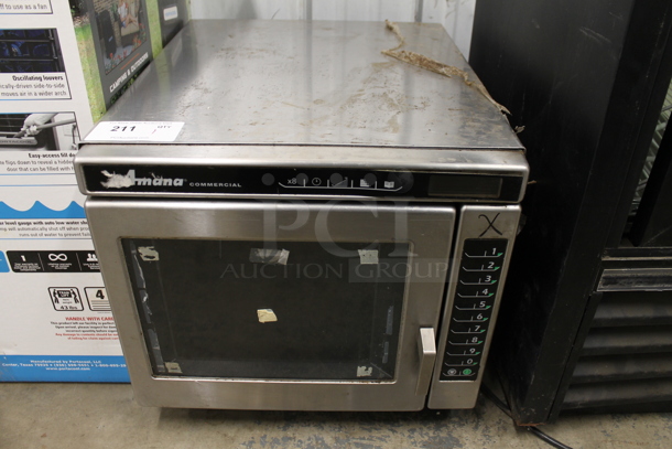 2016 Amana MRC30S2 Stainless Steel Commercial Countertop Microwave Oven. 208/240 Volts, 1 Phase. 