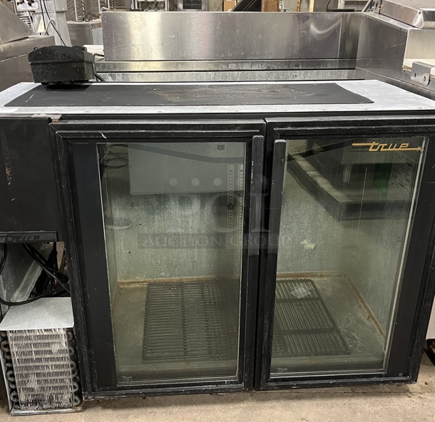 True 48" 2 Glass Dr. Bar Refrigerator, 115V, 1 Phase