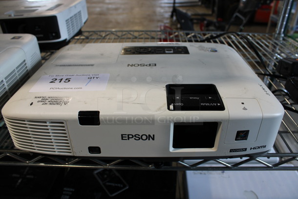 Epson Model H314A LCD Projector. 100-240 Volts, 1 Phase. 14x10x3.5